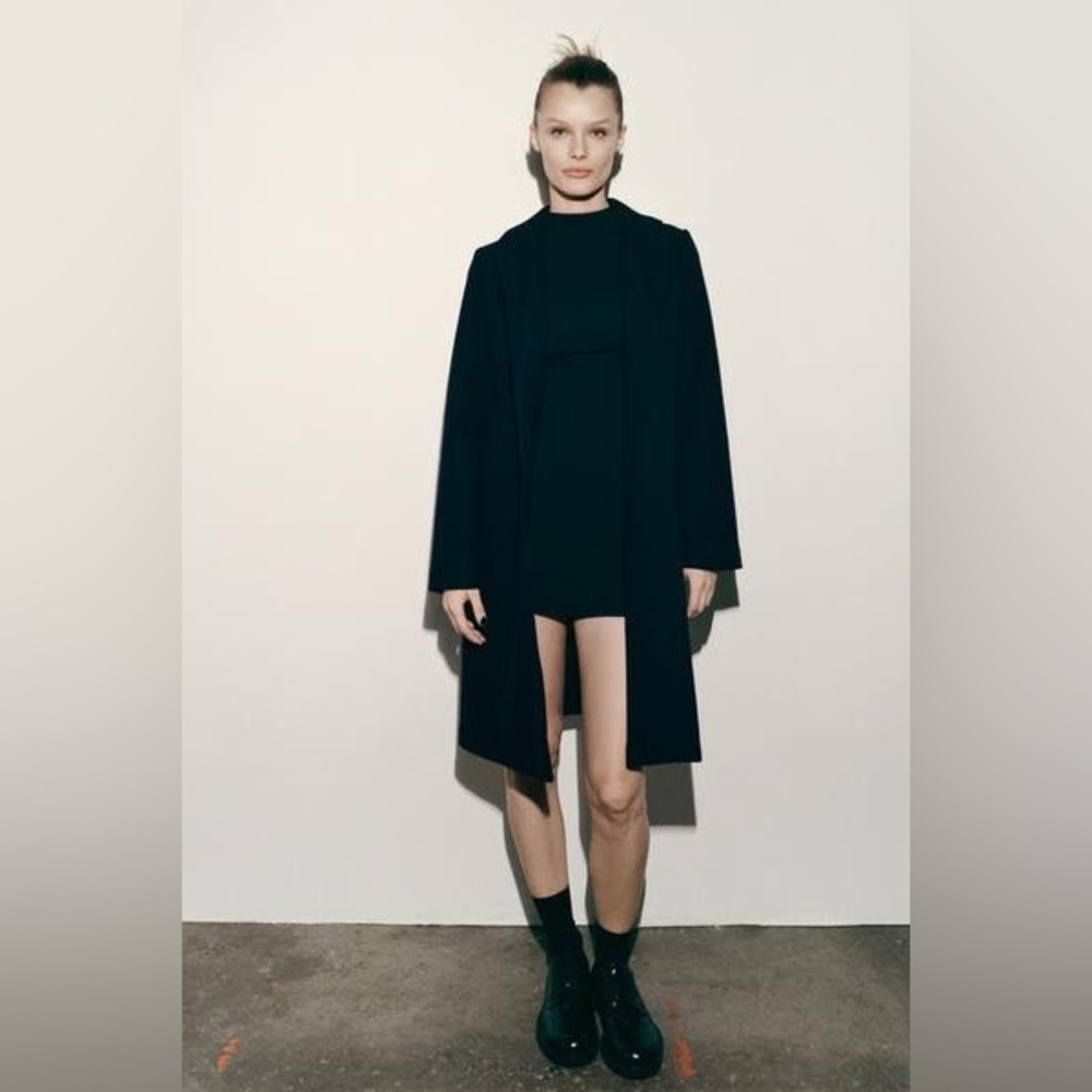 ZARA FELT TEXTURE COAT